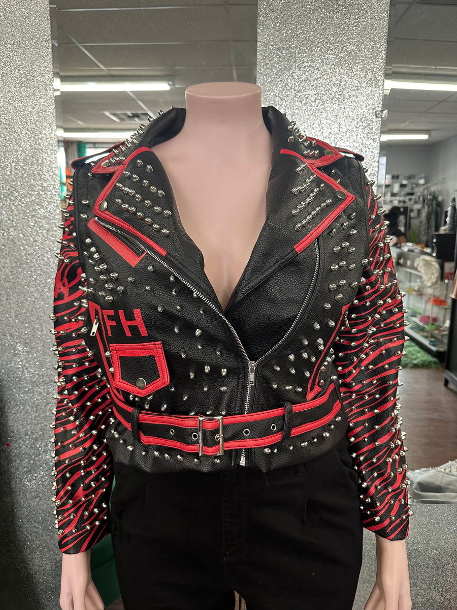 国内で当店のみ PINKSPINK - glitter punk leather jacket F4A6CDA5-CCE6-46F2-9D91-