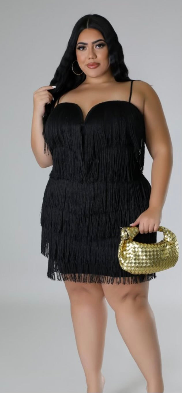 TAMARA TASSEL DRESS – PRISCILLA'S PLUS SIZE BOUTIQUE