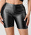 LEATHER BIKER SHORTS